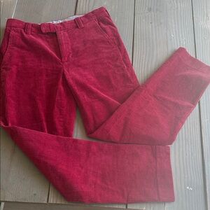 Brooks Brothers Crimson Corduroy Women's Pants